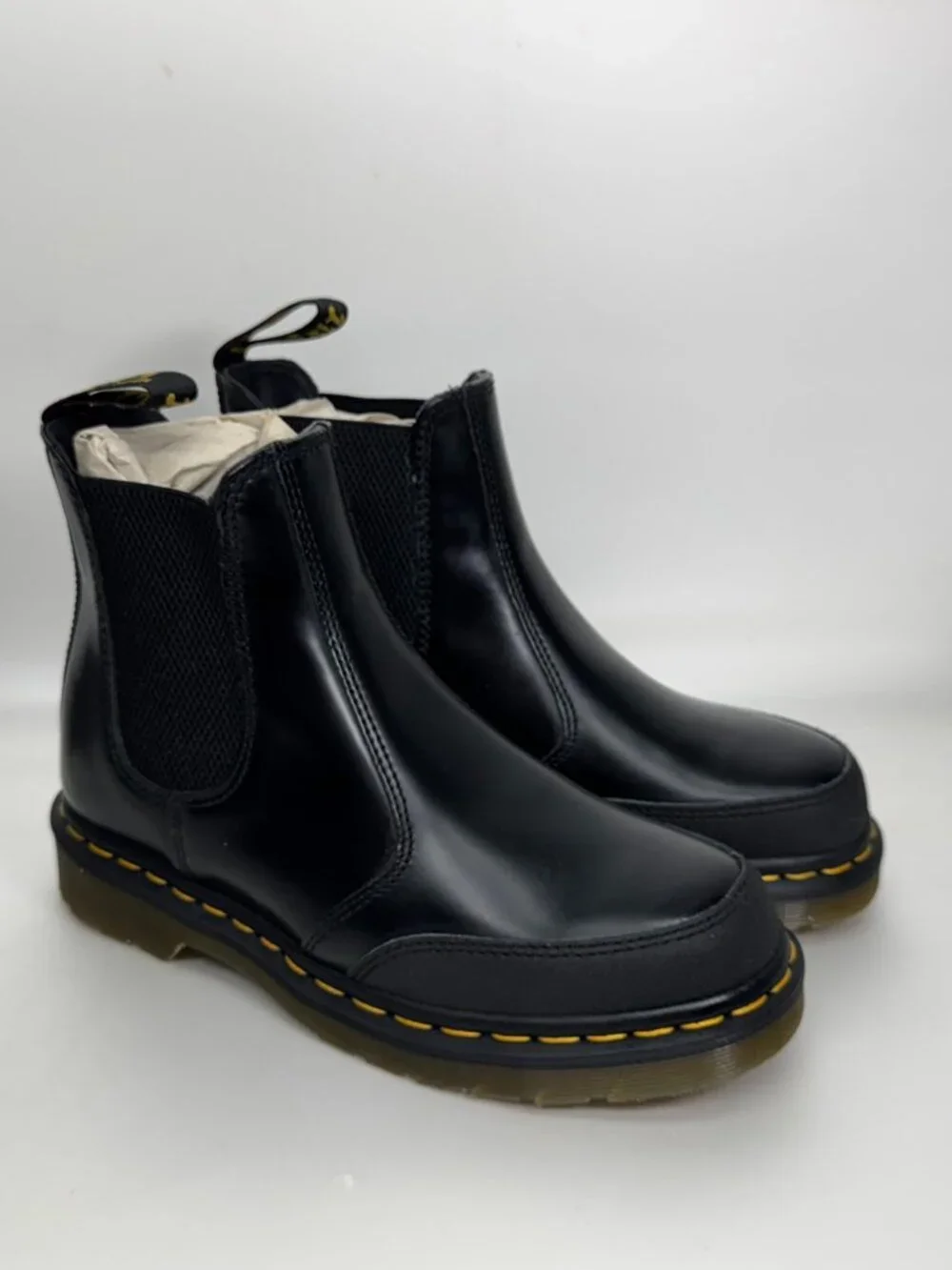Dr Martens Slip On 2976 Guard PNL-SM Black Dual Smooth Men's 7